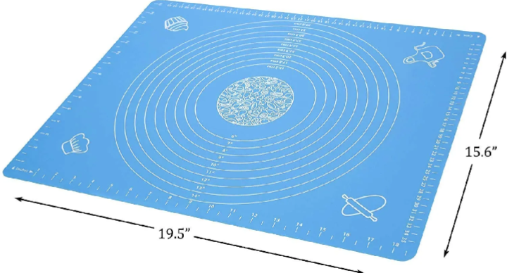 Premium Non-Stick Silicone Baking Mat – Reusable Pastry & Dough Rolling Mat with Measurements