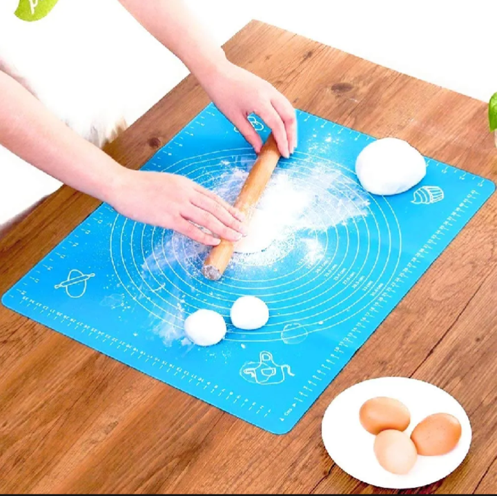 Premium Non-Stick Silicone Baking Mat – Reusable Pastry & Dough Rolling Mat with Measurements