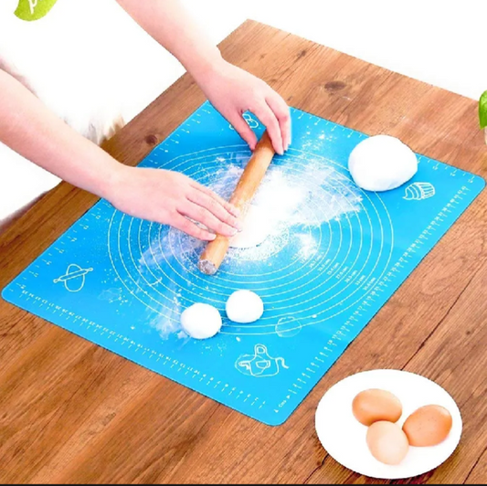 Premium Non-Stick Silicone Baking Mat – Reusable Pastry & Dough Rolling Mat with Measurements