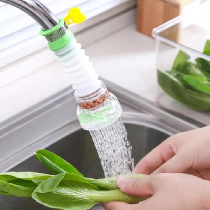 360° Flexible Faucet Water Saver – Rotating Tap Extension Nozzle with Splash Filter