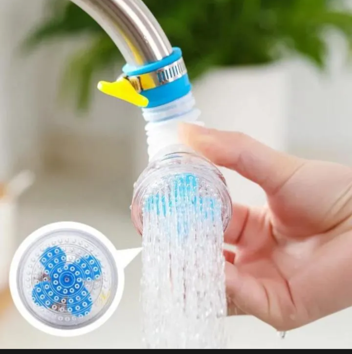 360° Flexible Faucet Water Saver – Rotating Tap Extension Nozzle with Splash Filter