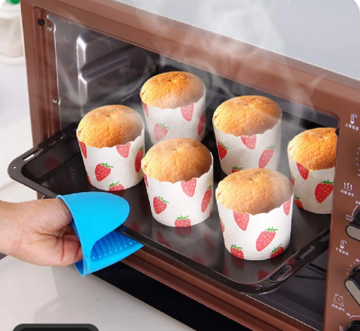 Mini Silicone Heat Resistant Finger Gloves – Non-Slip Kitchen Oven Pot Holder (Pair)