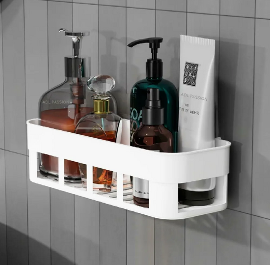 Wall Mounted Bathroom & Kitchen Storage Shelf – Self-Adhesive Multipurpose Organizer Rack (No Drill)